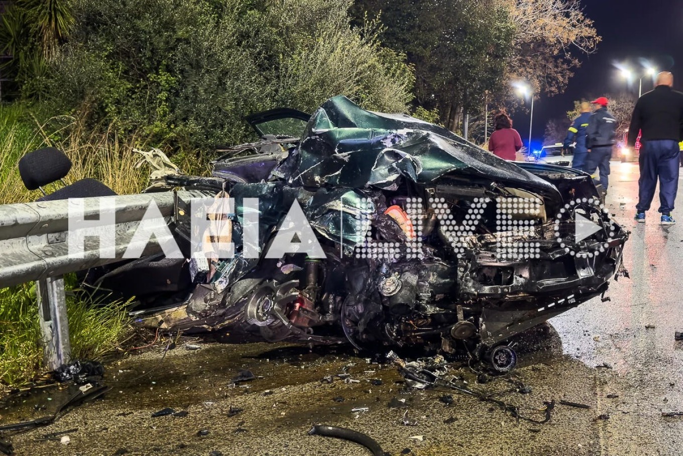 Σφοδρό τροχαίο στην Ηλεία: Χαροπαλεύει 30χρονος μετά από σύγκρουση – Το αμάξι του έγινε κομμάτια (βίντεο-φωτο)