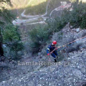 Τραγωδία στην Ευρυτανία: Σκοτώθηκε 54χρονος σε τροχαίο μετά από πτώση του φορτηγού του σε γκρεμό