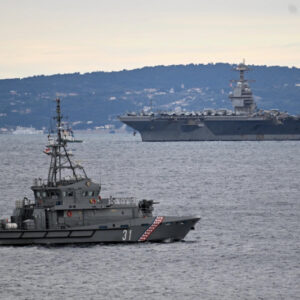 Το αμερικανικό αεροπλανοφόρο USS Gerald R. Ford, απέπλευσε από το λιμάνι του Σπλιτ στην Κροατία
