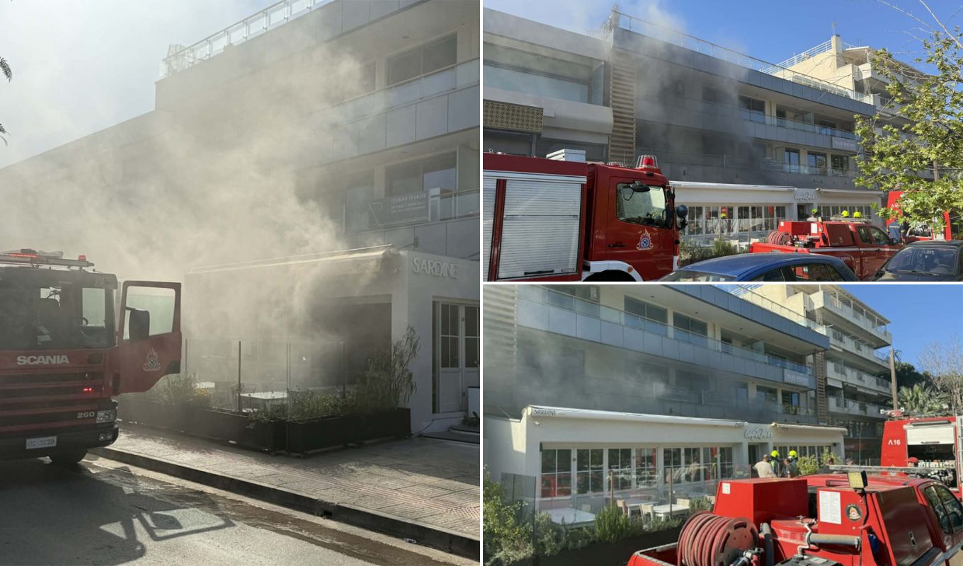 Φωτιά στο γνωστό εστιατόριο της Γλυφάδας «Σαρδελάκι» (φώτο)