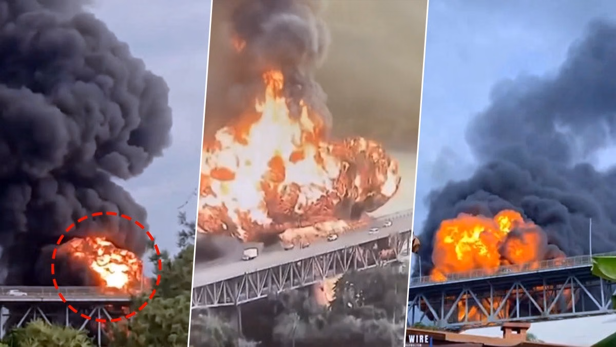 Βίντεο: Στις φλόγες μετά από ισχυρή έκρηξη η Γέφυρα της Αμερικής στον Παναμά!