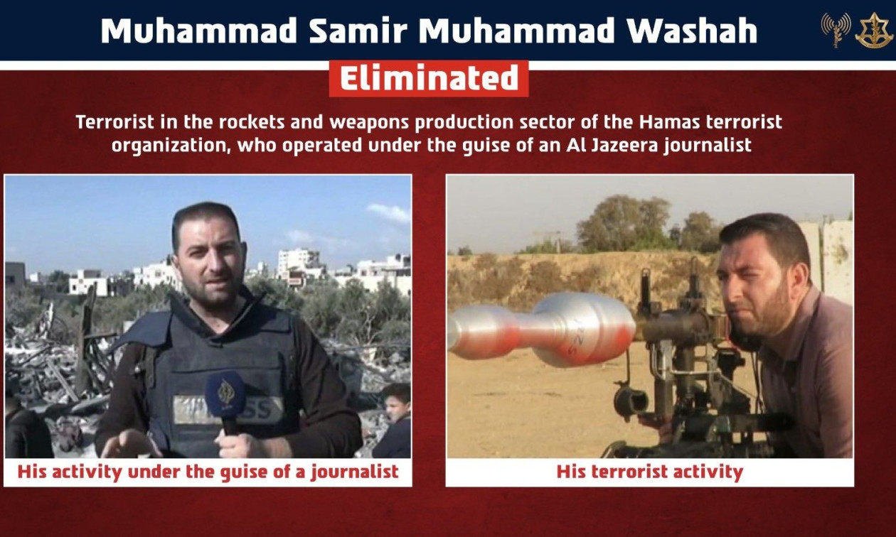 Ισραήλ: Ανακοίνωσε ότι εξουδετέρωσε τρομοκράτη της Χαμάς – Παρουσιαζόταν ως δημοσιογράφος του Al Jazeera