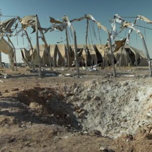 Σκηνές από τις πυραυλικές ιρανικές επιθέσεις που κατέστρεψαν τις αμερικανικές βάσεις στην Μέση Ανατολή