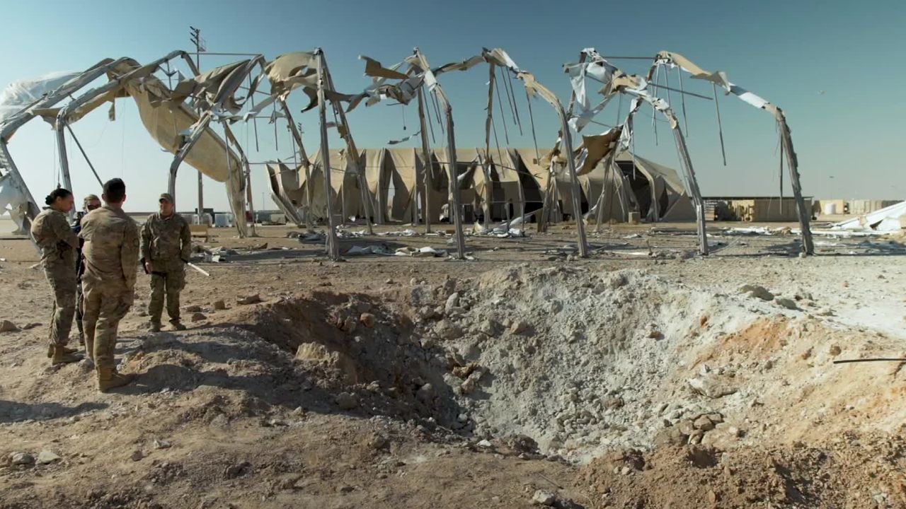 Σκηνές από τις πυραυλικές ιρανικές επιθέσεις που κατέστρεψαν τις αμερικανικές βάσεις στην Μέση Ανατολή