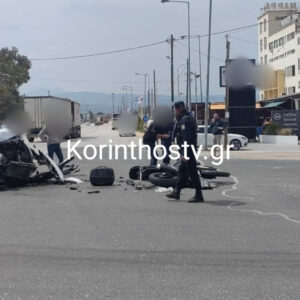 Τραγωδία στην Κόρινθο: Ξεψύχησε ο 68χρονος μοτοσικλετιστής που συγκρούστηκε με βανάκι