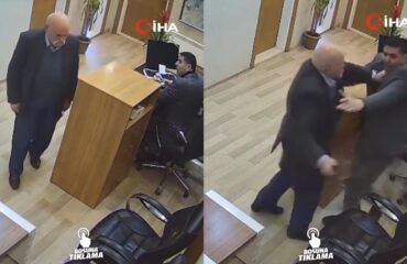Βίντεο: Η στιγμή που ηλικιωμένος κτυπά με μπαλτά υπάλληλο σε δημαρχείο στην Τουρκία (βίντεο)