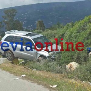 Οδηγός τζιπ στην Εύβοια έχασε τον έλεγχο του οχήματος και εξετράπη της πορείας του (φωτογραφίες)