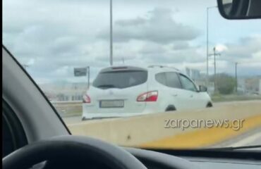 Από θαύμα δεν υπήρξε ατύχημα στην Ε.Ο. του Ρεθύμνου: Οδηγός πήγαινε ανάποδα με το αυτοκίνητό του (βίντεο)