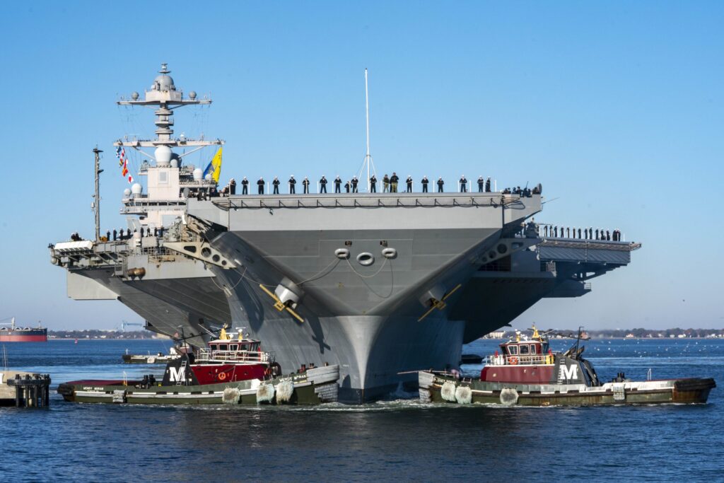 Το USS Gerald Ford εγκατέλειψε τη Μεσόγειο και κατευθύνεται στις  ΗΠΑ