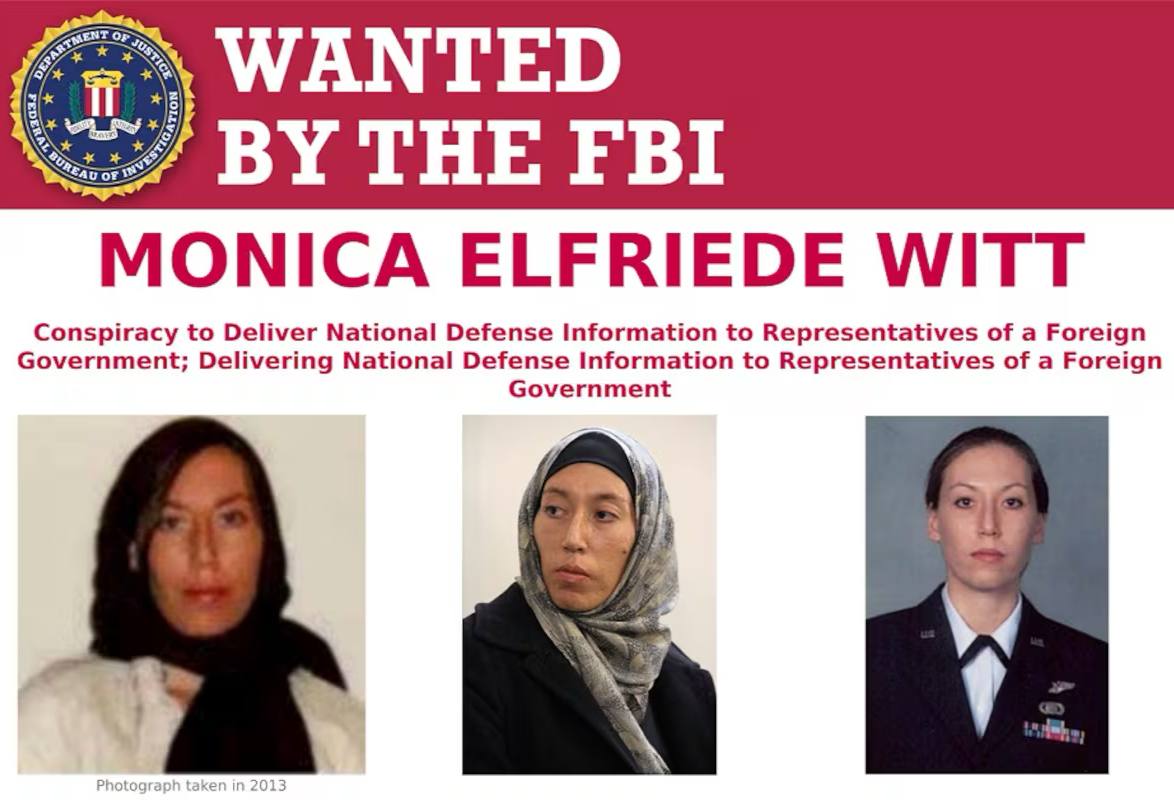 To FBI επικήρυξε την Μόνικα Γουίτ με το ποσό των 200.000 δολαρίων για κατασκοπεία υπέρ του Ιράν