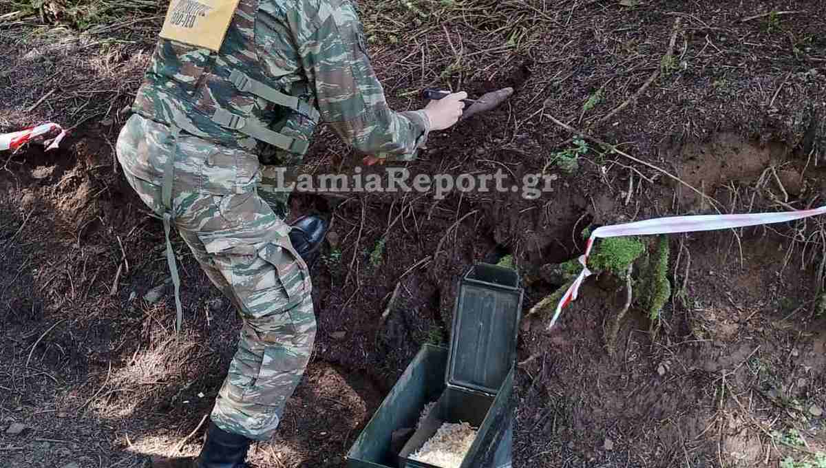 Ευρυτανία: Με ελεγχόμενη έκρηξη εξουδετερώθηκε το βλήμα όλμου που εντοπίστηκε σε δάσος (βίντεο)