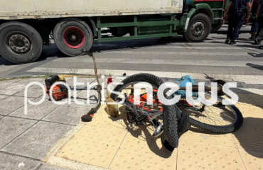 Τροχαίο δυστύχημα στον Πύργο: Φορτηγό παρέσυρε και σκότωσε 55χρονο ποδηλάτη (βίντεο)