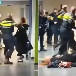 Βίντεο: Αστυνομικοί στην Ολλανδία ρίχνουν κάτω έγκυο γυναίκα και γίνεται χαμός