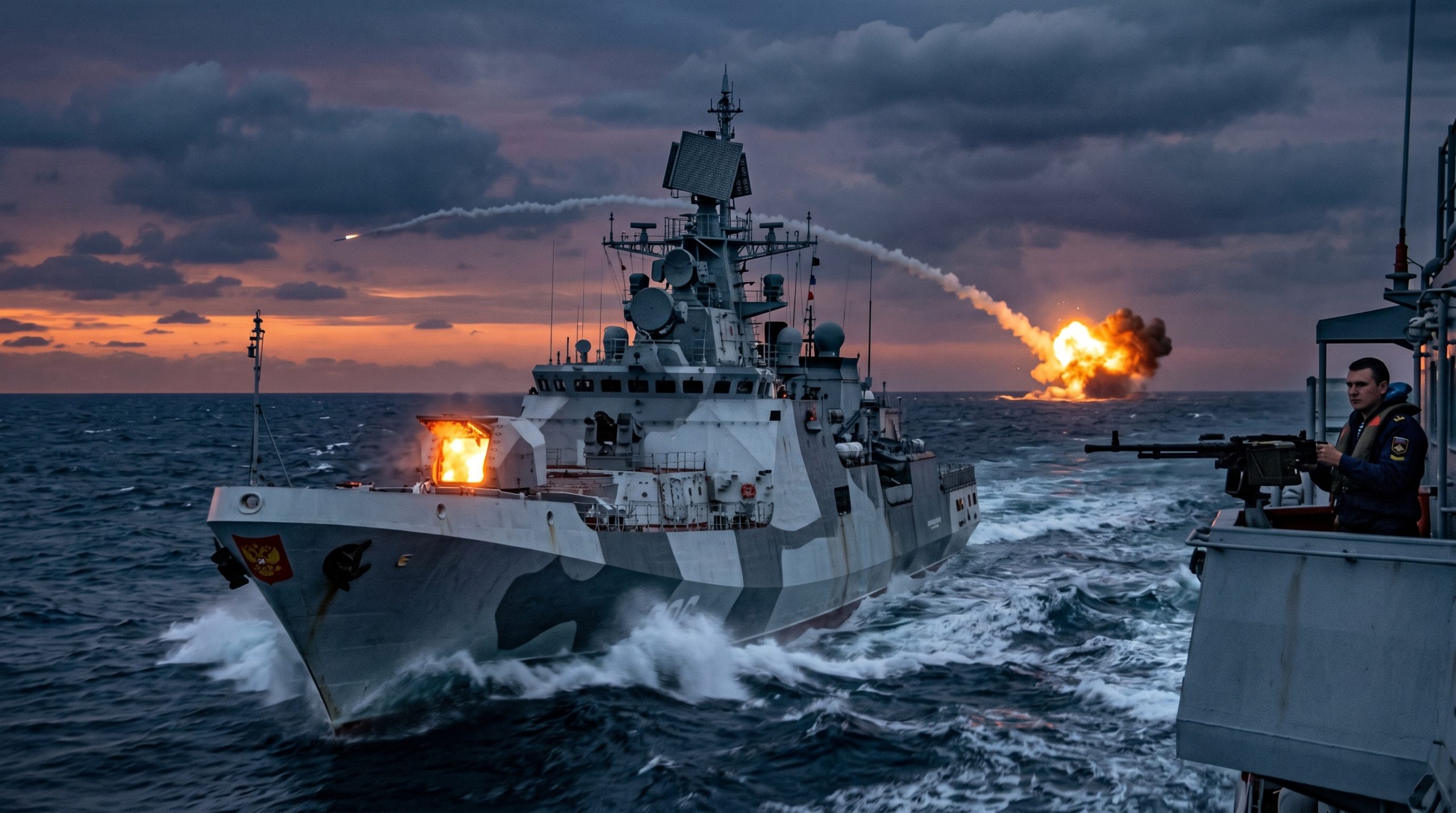 Μαύρη Θάλασσα: Η ρωσική φρεγάτα Admiral Makarov αναχαίτισε πύραυλο cruise