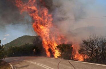 Φωτιά στον Ατάβυρο στη Ρόδο: Μεγάλη κινητοποίηση επίγειων και εναέριων δυνάμεων