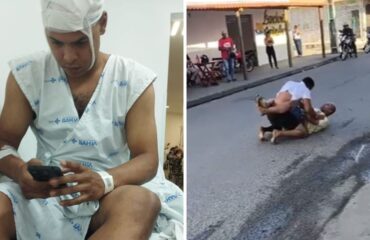Βίντεο: Χτυπάει άγρια με ρόπαλο στο κεφάλι άνδρα που είναι πεσμένος σε δρόμο της Feira de Santana στην Βραζιλία!