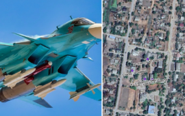 Βίντεο: Ρωσικό Su-34 πέρασε πάνω από κέντρο εφοδιασμού στη Χερσώνα και δεν άφησε τίποτα στο πέρασμά του