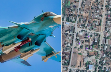 Βίντεο: Ρωσικό Su-34 πέρασε πάνω από κέντρο εφοδιασμού στη Χερσώνα και δεν άφησε τίποτα στο πέρασμά του