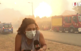 Bίντεο: Έκρηξη live φιάλης αερίου στην Γαλλία κατά την διάρκεια πυρκαγιάς