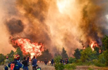Οι κάτοικοι στα Μέγαρα δίνουν «μάχη» για να σώσουν τις περιουσίες τους από την πύρινη λαίλαπα – Δείτε βίντεο