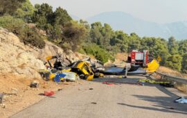 Γ.Ντούλας: «Είδαμε εικόνες απόλυτης καταστροφής» – Οι πρώτες στιγμές μετά τη σύγκρουση των ελικοπτέρων στην Ψάθα