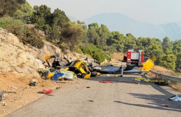 Γ.Ντούλας: «Είδαμε εικόνες απόλυτης καταστροφής» – Οι πρώτες στιγμές μετά τη σύγκρουση των ελικοπτέρων στην Ψάθα
