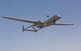 Βραδινή πτήση UAV Heron στο Αιγαίο