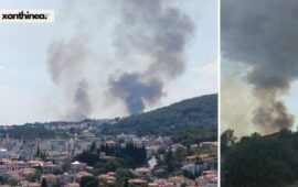 Ενισχύονται συνεχώς οι πυροσβεστικές δυνάμεις στο Πετροχώρι Ξάνθης