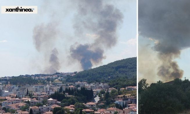 Ενισχύονται συνεχώς οι πυροσβεστικές δυνάμεις στο Πετροχώρι Ξάνθης