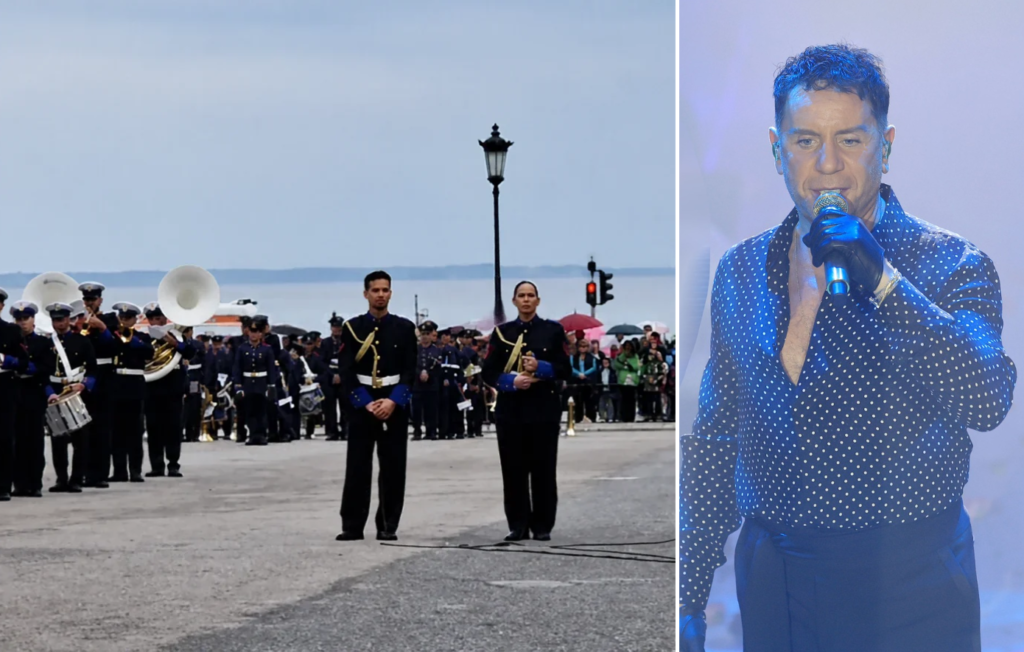Θεσσαλονίκη: Η μπάντα του Πολεμικού Ναυτικού τραγούδησε Γιώργο Μαζωνάκη στην Αριστοτέλους (βίντεο)