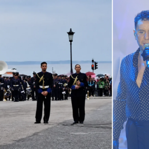 Θεσσαλονίκη: Η μπάντα του Πολεμικού Ναυτικού τραγούδησε Γιώργο Μαζωνάκη στην Αριστοτέλους (βίντεο)